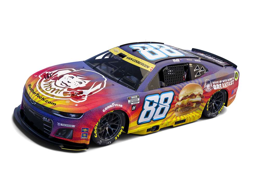 Van Gisbergens Wendys Breakfast Baconator 2025