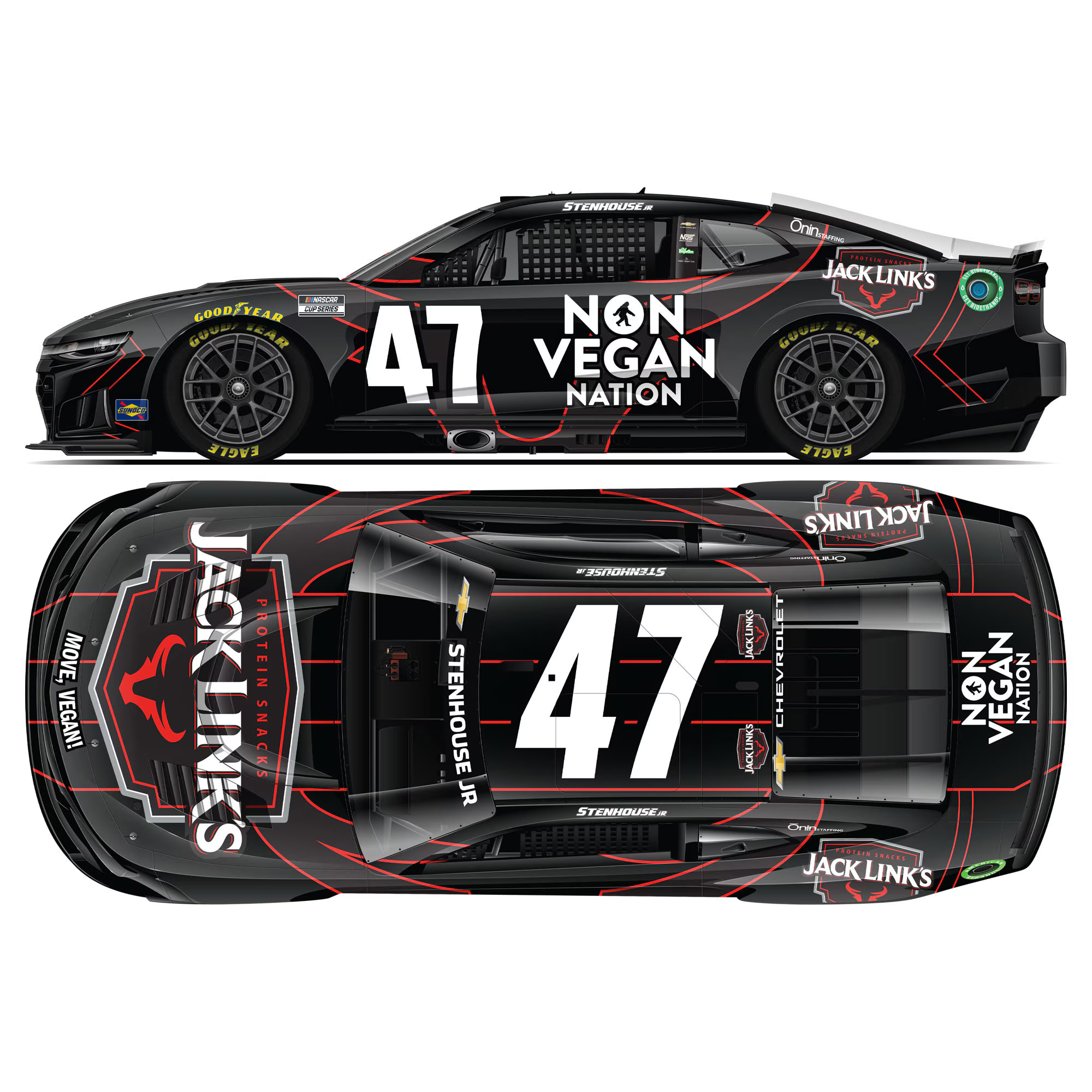 Ricky Stenhouse Jr 2026 Jack Link's Non Vegan Nation