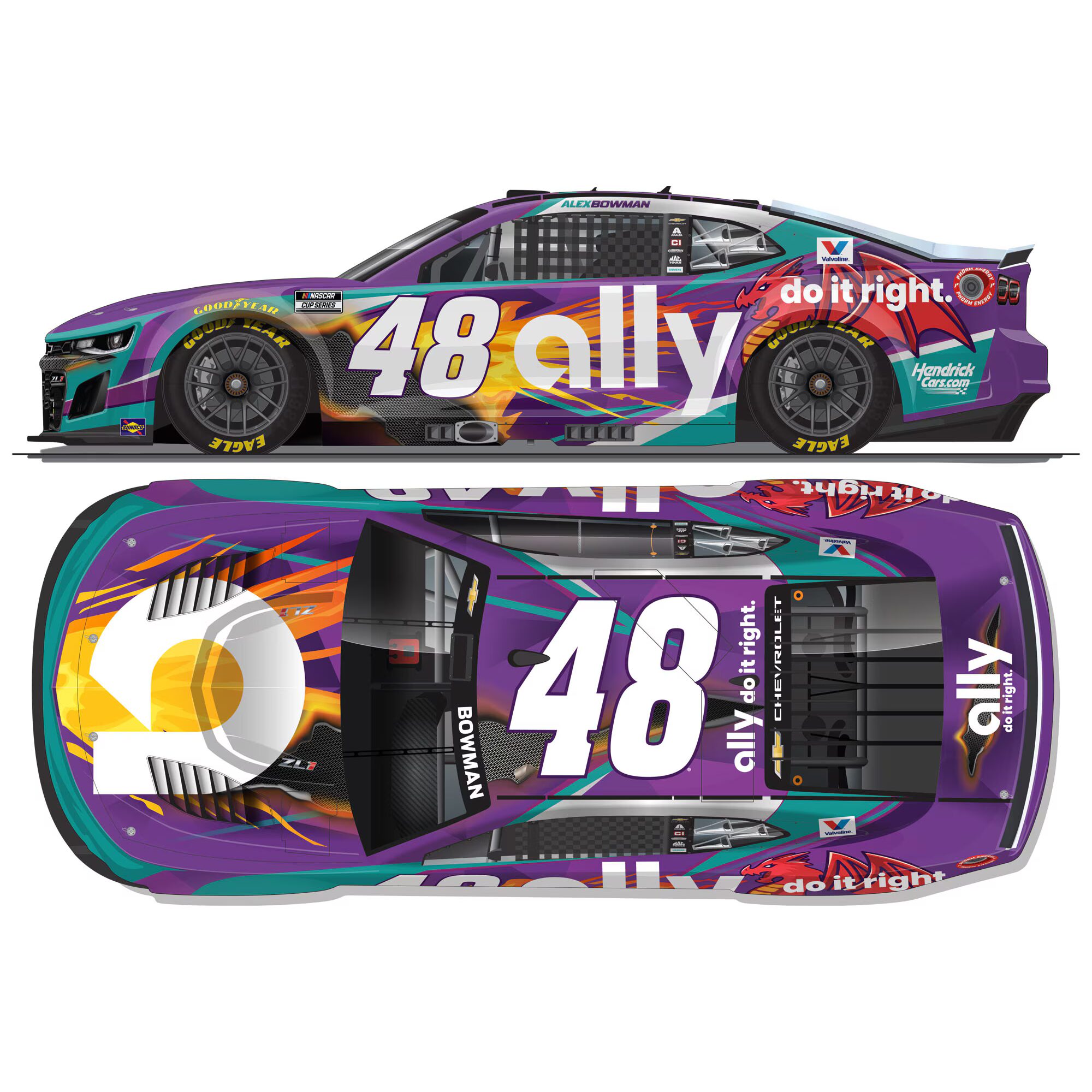 Alex Bowman 2026 Ally Dragons