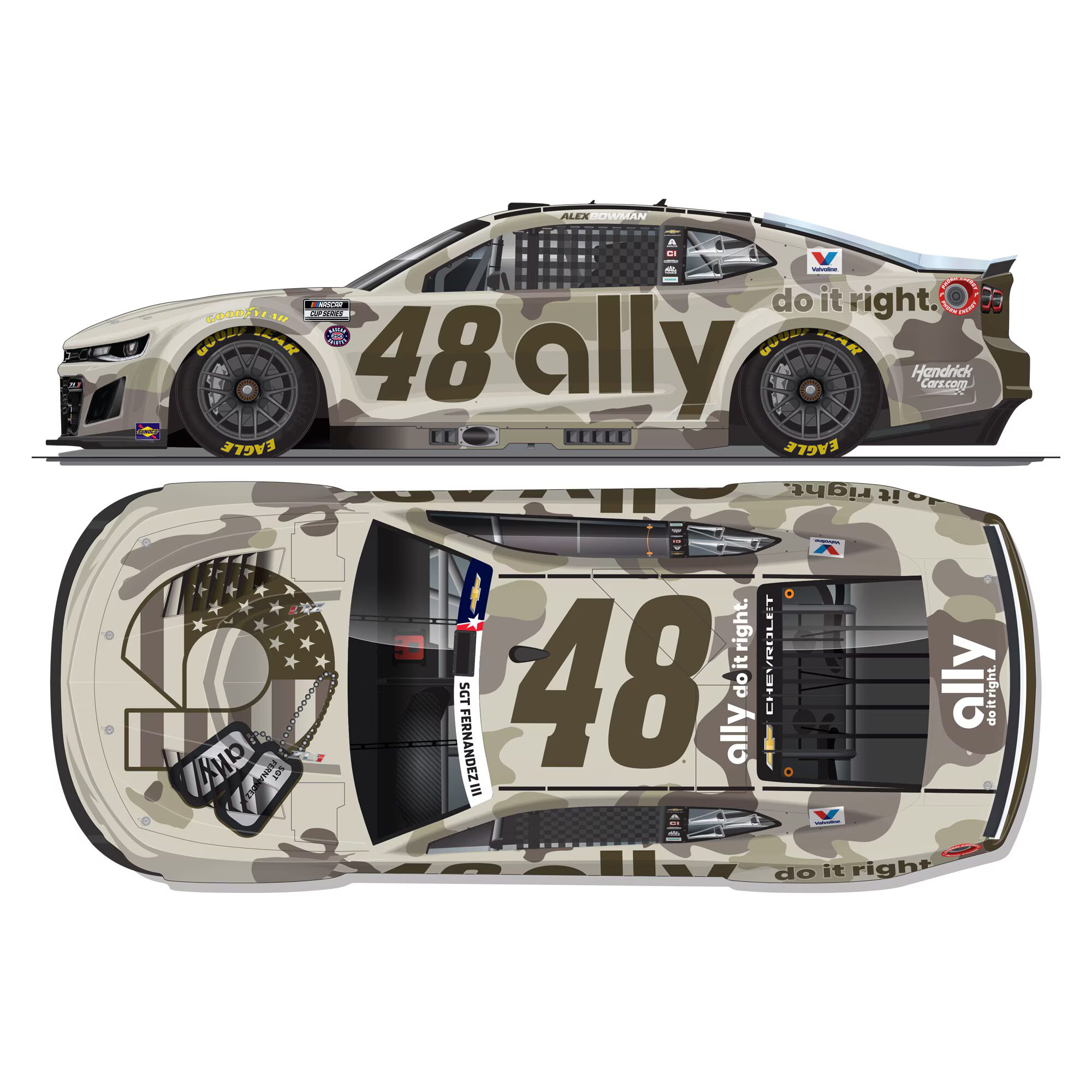 Alex Bowman 2026 Ally Patriotic