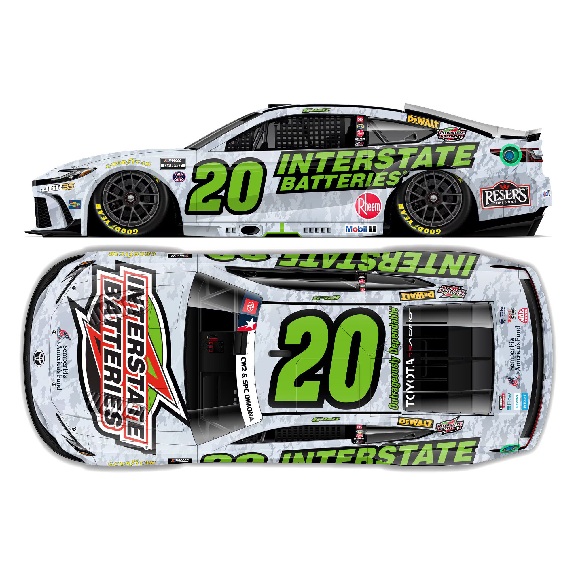 Christopher Bell 2026 Interstate Batteries Salutes