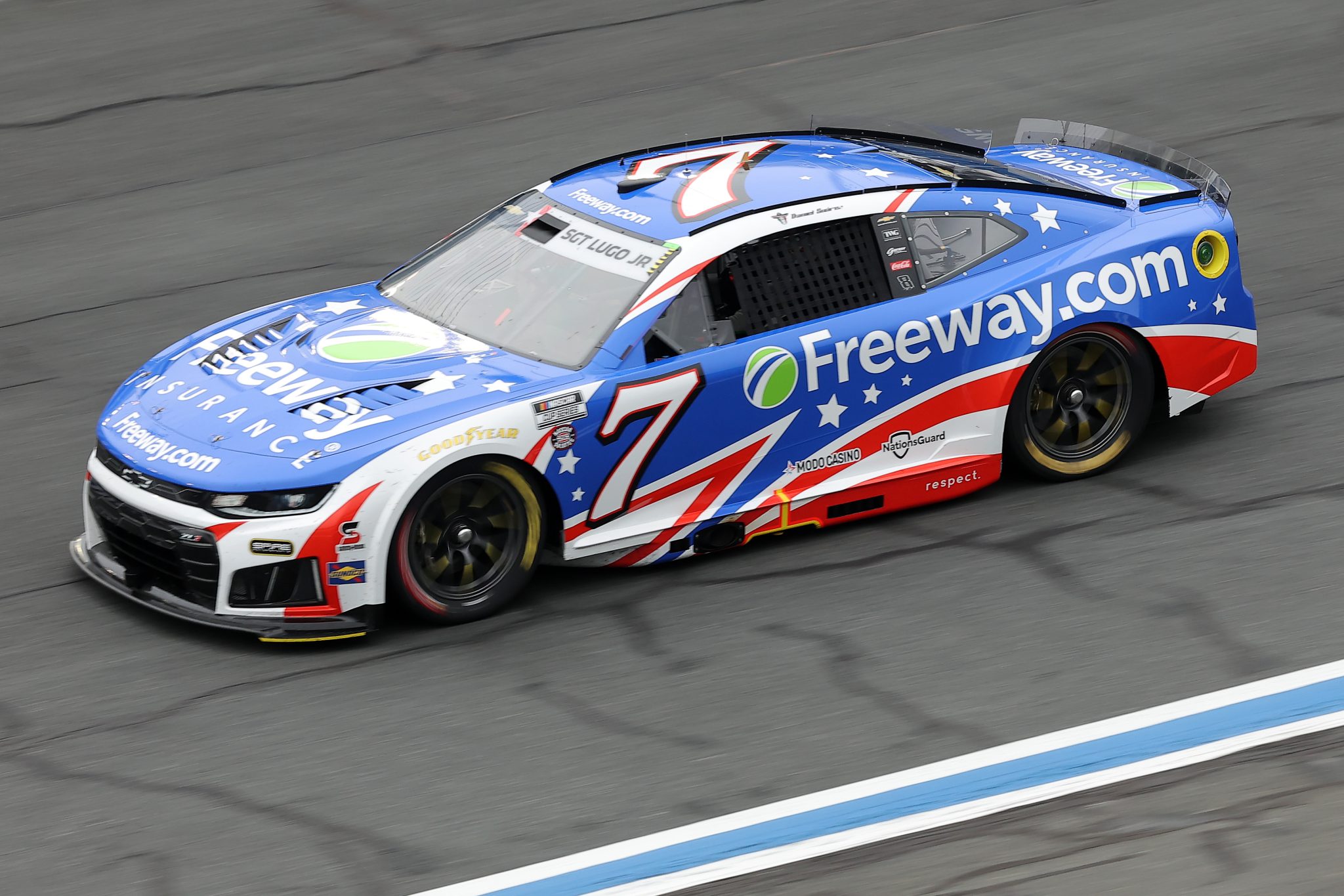 Daniel Suarez 2026 Freeway Insurance Patriotic Coke 600 Raced Win