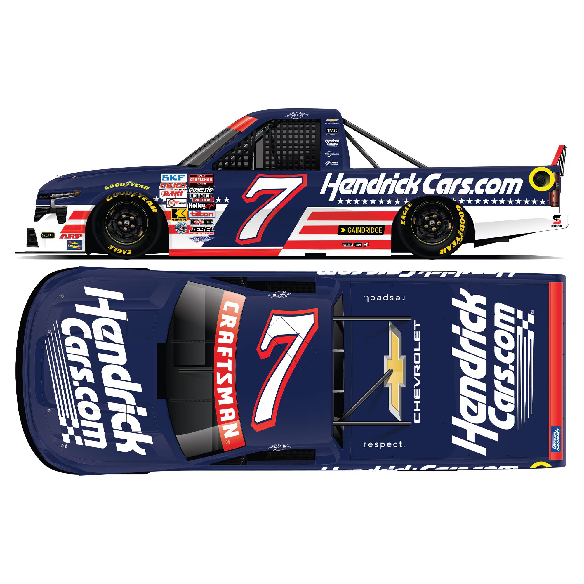 Kyle Busch 2026 Hendrickcars.com Patriotic