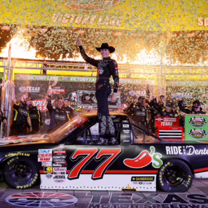 CARSON HOCEVAR 2026 CHILI'S RIDE THE 'DENTE TEXAS RACED-WIN AUTOGRAPHED 1:24 ARC DIE-CAST