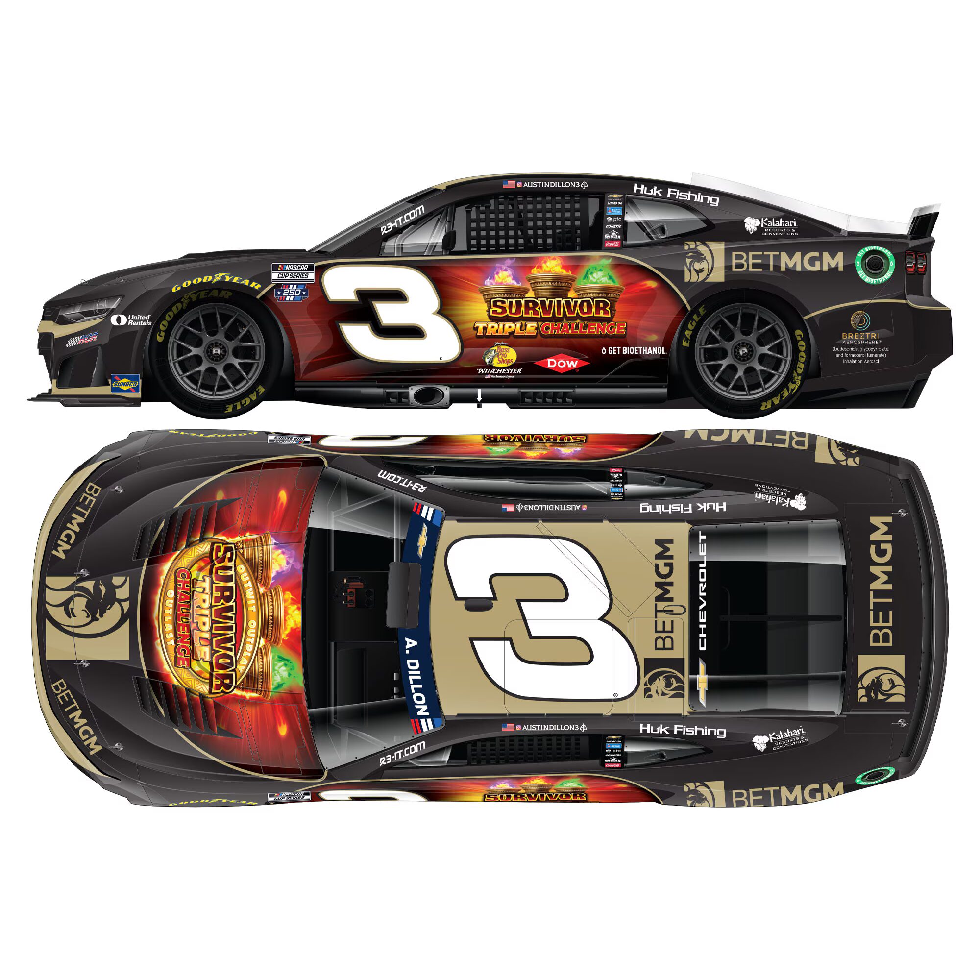 Austin Dillon 2026 Betmgm Survivor Triple Challenge