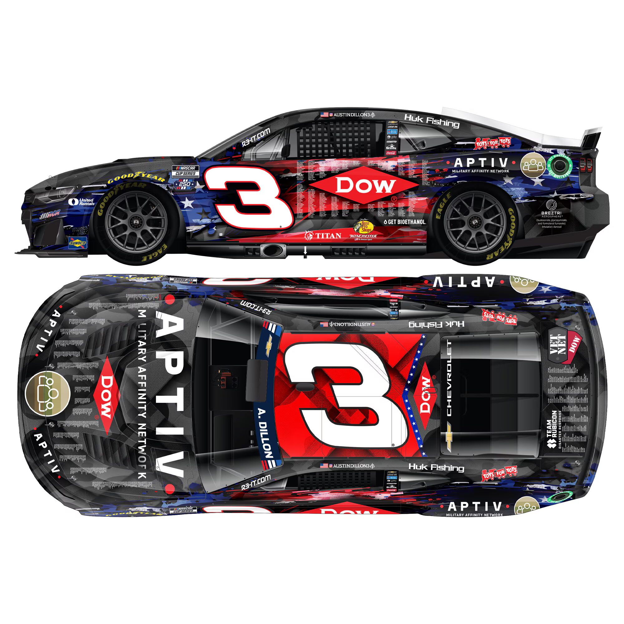 Austin Dillon 2026 Dow Salutes To Veterans