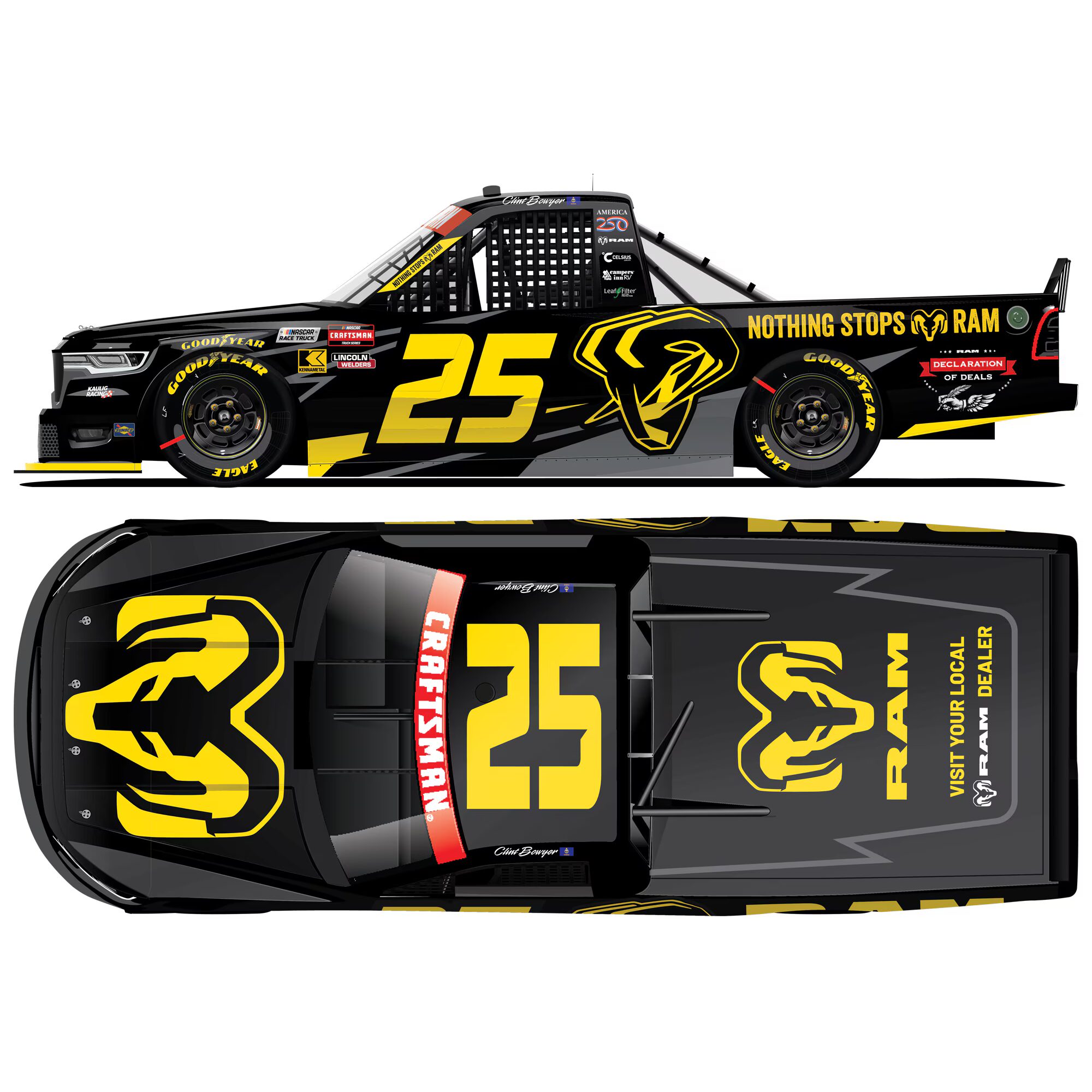 Clint Bowyer 2026 Ram Trucks