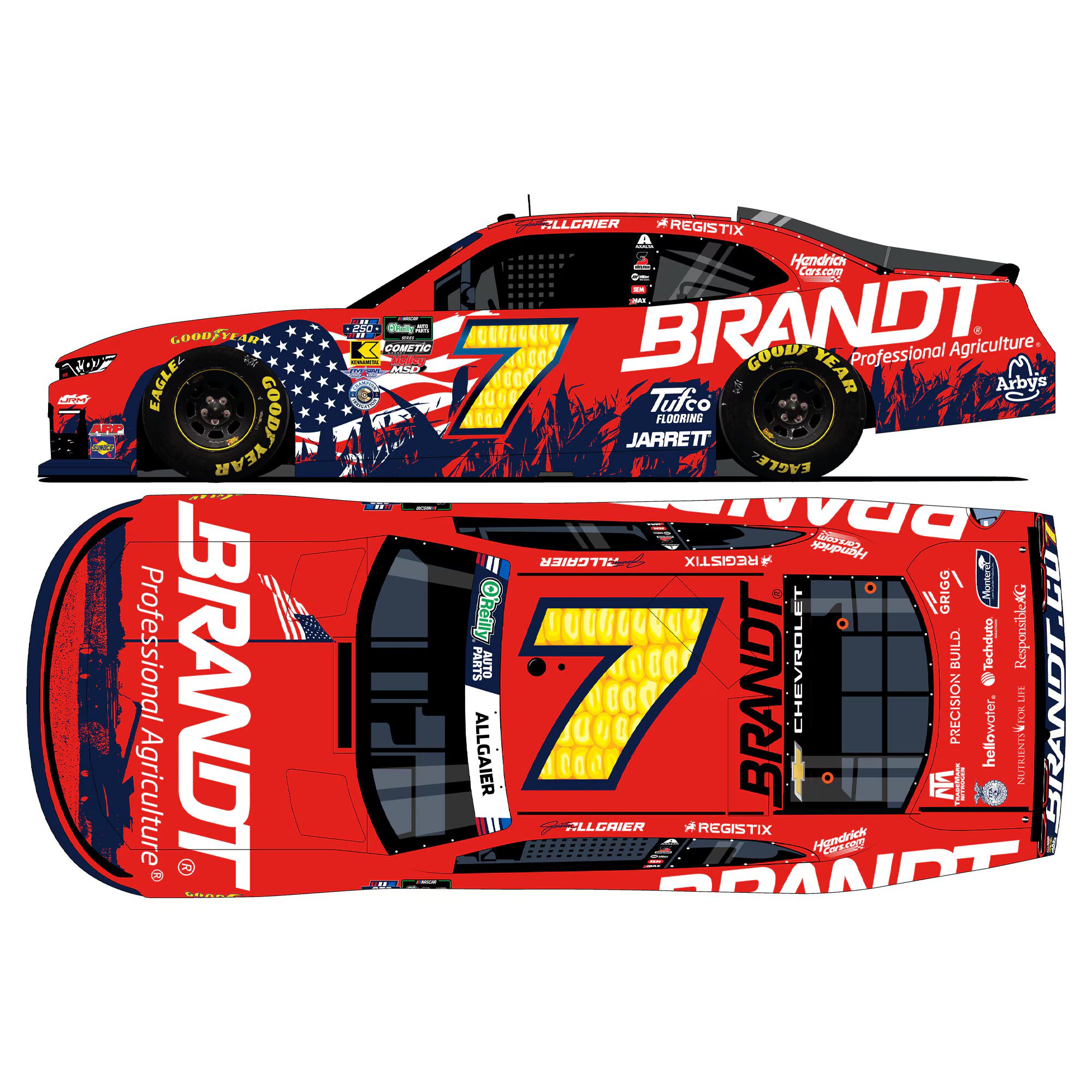 Justin Allgaier 2026 Brandt Patriotic