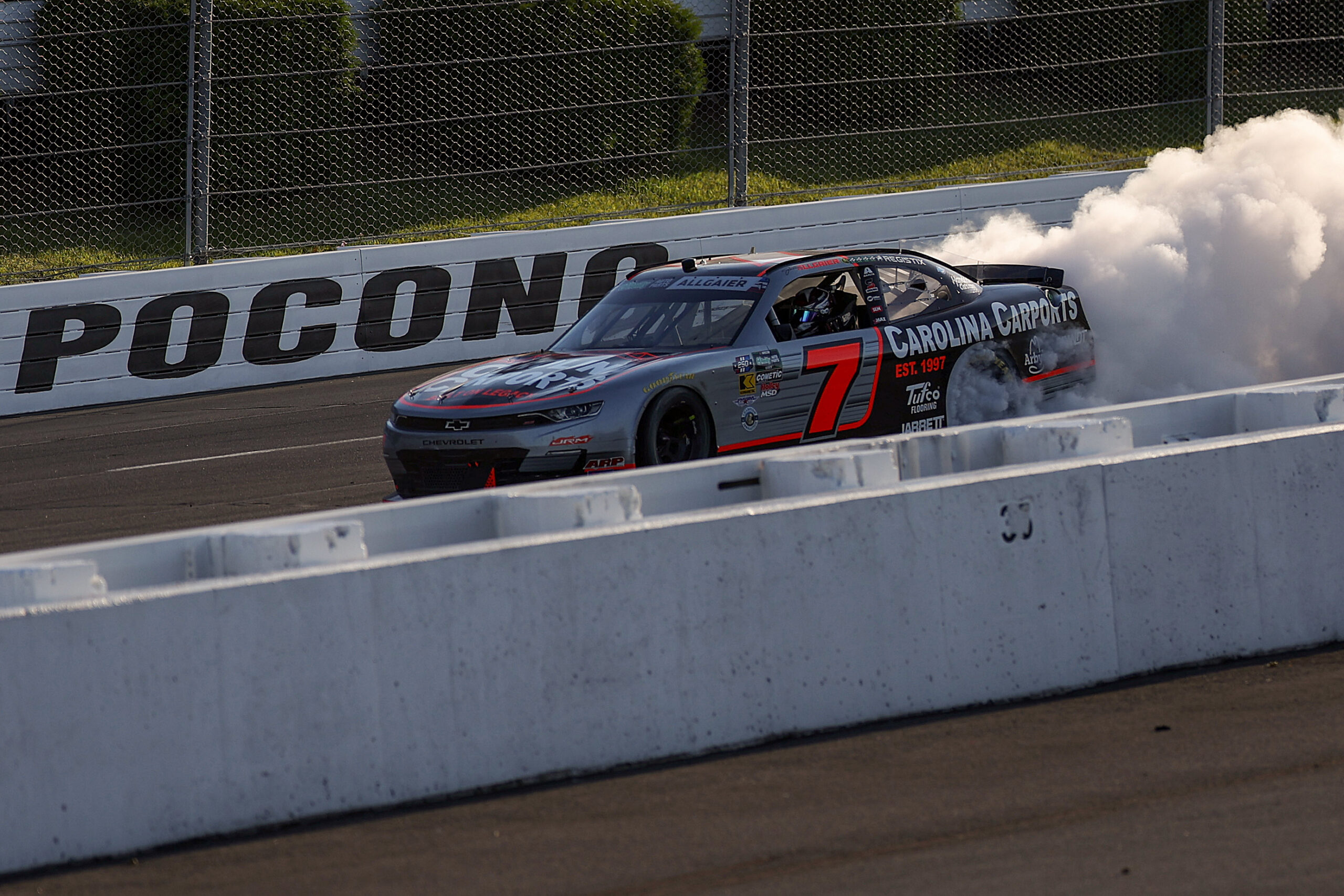 Justin Allgaier 2026 Carolina Carports Pocono Raced Win
