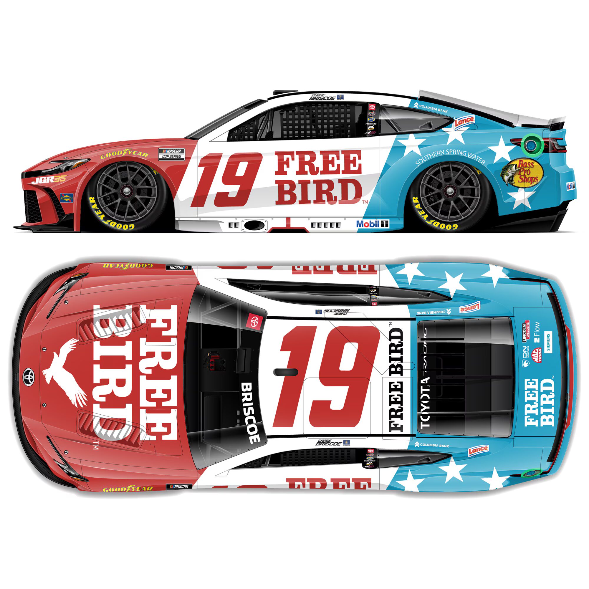 Chase Briscoe 2026 Free Bird Patriotic