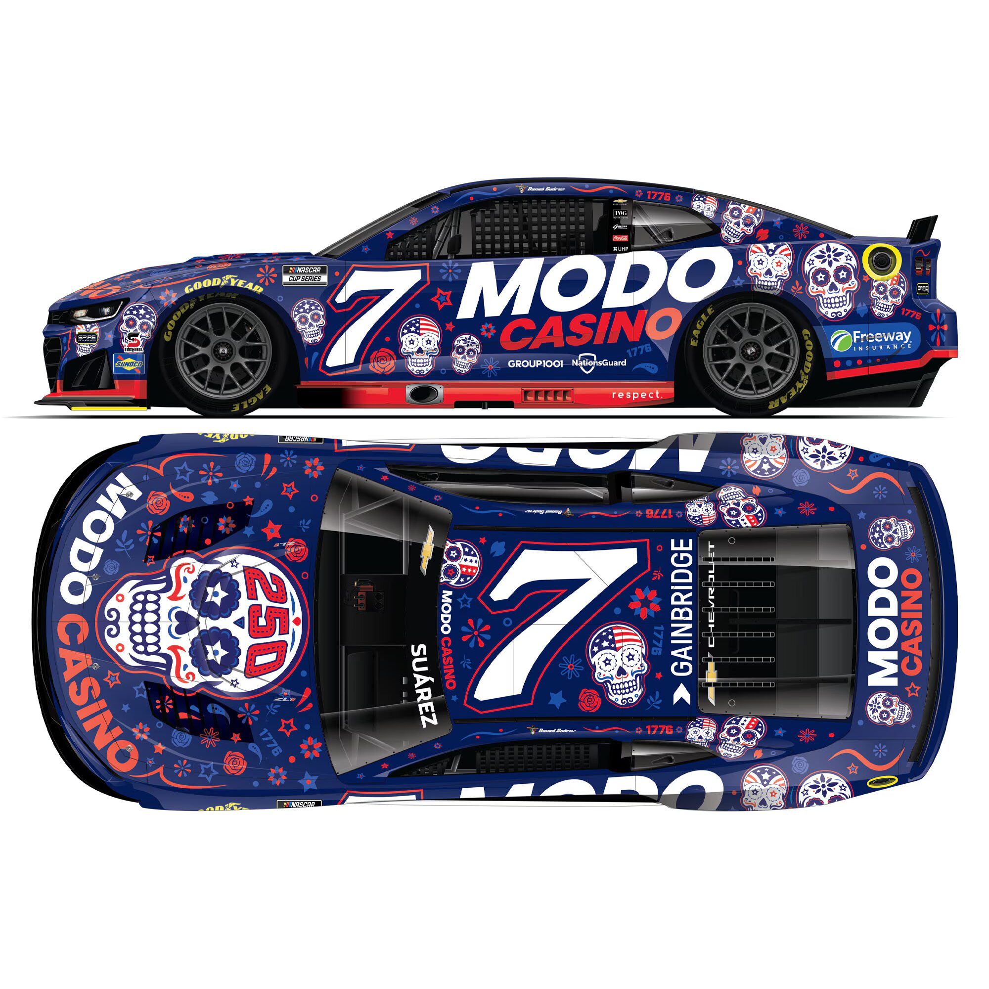 HUMANROBOTxSICARIO CARTEL ゴースティ　シナリオ DANIEL SUAREZ 2026 MODO CASINO SUGAR SKULLS 1:64 ARC DIECAST - The